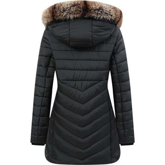 Women's Long Winter Coat Waterproof Puffer Jacket Thickened Down - Picture 3 of 8